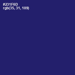 #231F6D - Persian Indigo Color Image