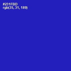 #231FBD - Persian Blue Color Image