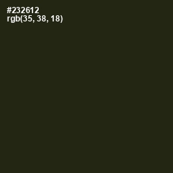 #232612 - Black Olive Color Image