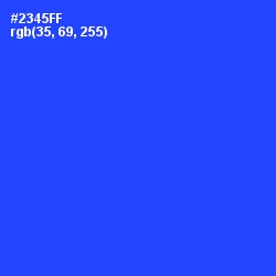 #2345FF - Blue Ribbon Color Image