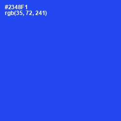 #2348F1 - Blue Ribbon Color Image