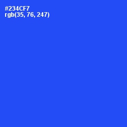 #234CF7 - Blue Ribbon Color Image