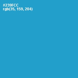 #239FCC - Curious Blue Color Image