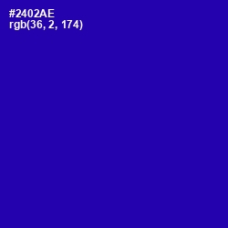 #2402AE - Ultramarine Color Image