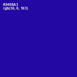 #2408A3 - Blue Gem Color Image