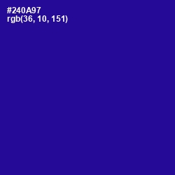 #240A97 - Blue Gem Color Image