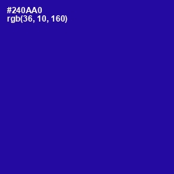#240AA0 - Blue Gem Color Image