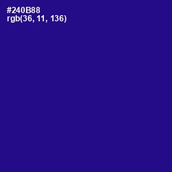 #240B88 - Blue Gem Color Image