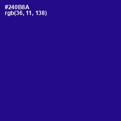 #240B8A - Blue Gem Color Image