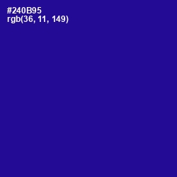 #240B95 - Blue Gem Color Image