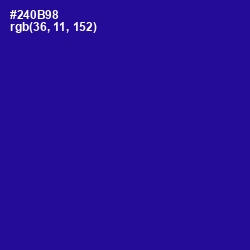 #240B98 - Blue Gem Color Image