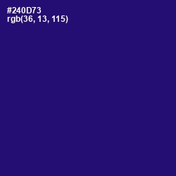 #240D73 - Deep Blue Color Image