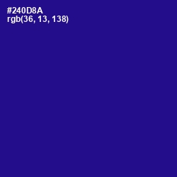 #240D8A - Blue Gem Color Image