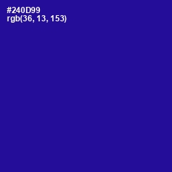 #240D99 - Blue Gem Color Image