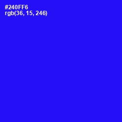 #240FF6 - Blue Color Image
