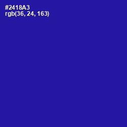 #2418A3 - Jacksons Purple Color Image