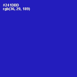 #241DBD - Persian Blue Color Image