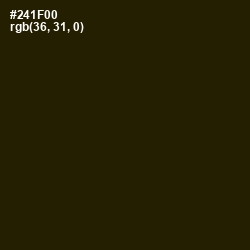 #241F00 - Cannon Black Color Image
