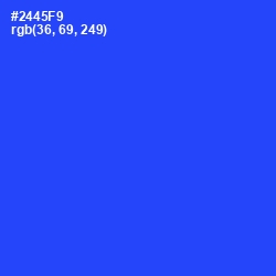 #2445F9 - Blue Ribbon Color Image