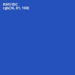 #2451BC - Cerulean Blue Color Image