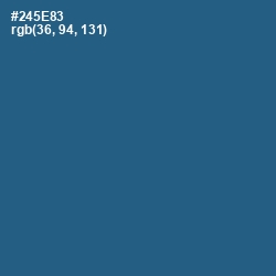 #245E83 - Chambray Color Image