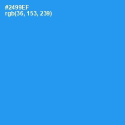 #2499EF - Dodger Blue Color Image