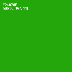 #24A70B - Forest Green Color Image