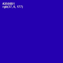 #2500B1 - Blue Gem Color Image