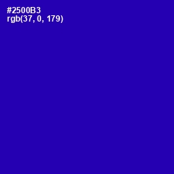 #2500B3 - Ultramarine Color Image