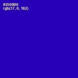 #2500B6 - Ultramarine Color Image
