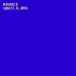 #2500CE - Dark Blue Color Image