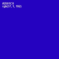 #2501C0 - Dark Blue Color Image
