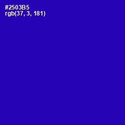 #2503B5 - Blue Gem Color Image