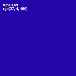 #2504A9 - Blue Gem Color Image