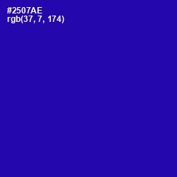 #2507AE - Blue Gem Color Image