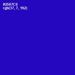 #2507C0 - Dark Blue Color Image