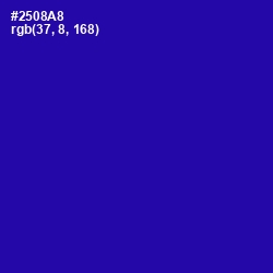 #2508A8 - Blue Gem Color Image