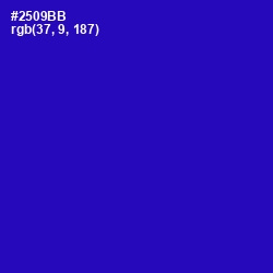 #2509BB - Blue Gem Color Image