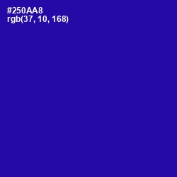 #250AA8 - Blue Gem Color Image