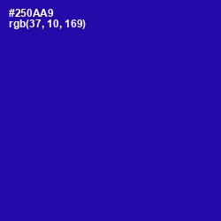 #250AA9 - Blue Gem Color Image