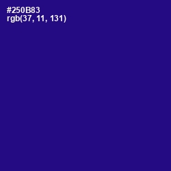 #250B83 - Blue Gem Color Image