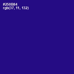 #250B84 - Blue Gem Color Image