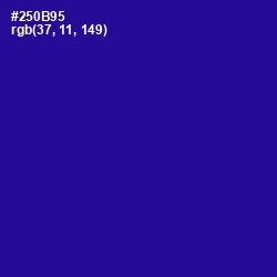 #250B95 - Blue Gem Color Image