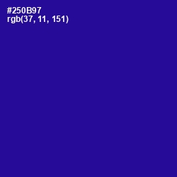 #250B97 - Blue Gem Color Image