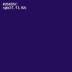 #250D5C - Violent Violet Color Image