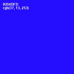 #250DFD - Blue Color Image