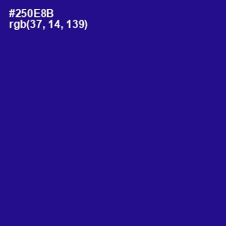 #250E8B - Blue Gem Color Image