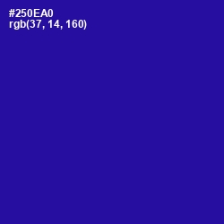 #250EA0 - Blue Gem Color Image