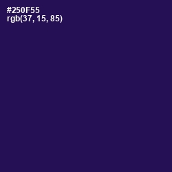 #250F55 - Violent Violet Color Image