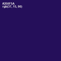 #250F5A - Violent Violet Color Image